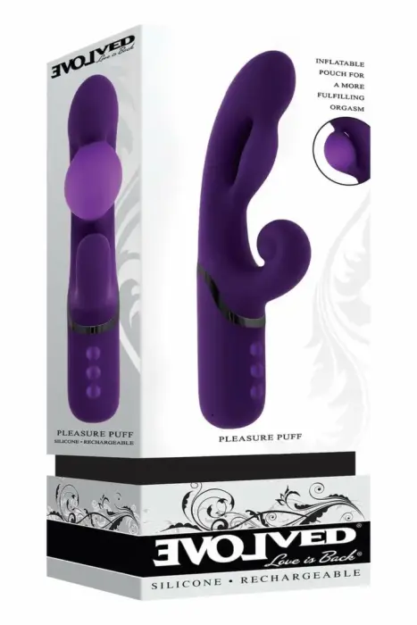 EVOLVED PLEASURE PUFF Dual Inflatable Silicone System – USB-C – waterproof