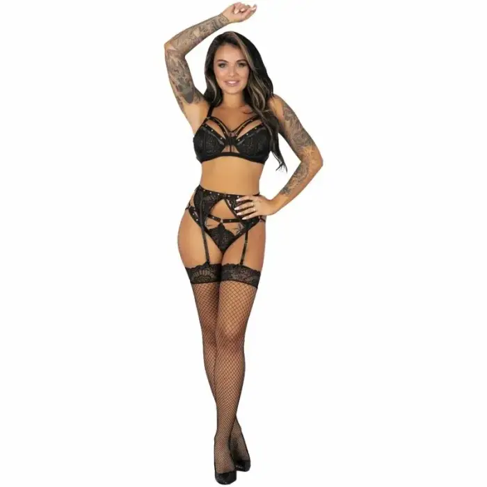 Livco Corsetti Fashion Pojzon комплект белья – чёрный – L/XL