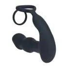Remote Control Vibrating Thrusting Come-Hither Silicone Prostate Stimulator with Cockring – 10 cm – Black — Photo 5