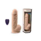 Model 1 realistlik vibraator puldiga – 21.5 cm (8.5″) – nahavärv — Foto 1