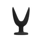 Split Butt Plug #1 – 10 cm (4″) – Black — Photo 2