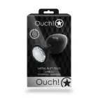 Round Gem Anal Plug – L – Silver — Photo 2
