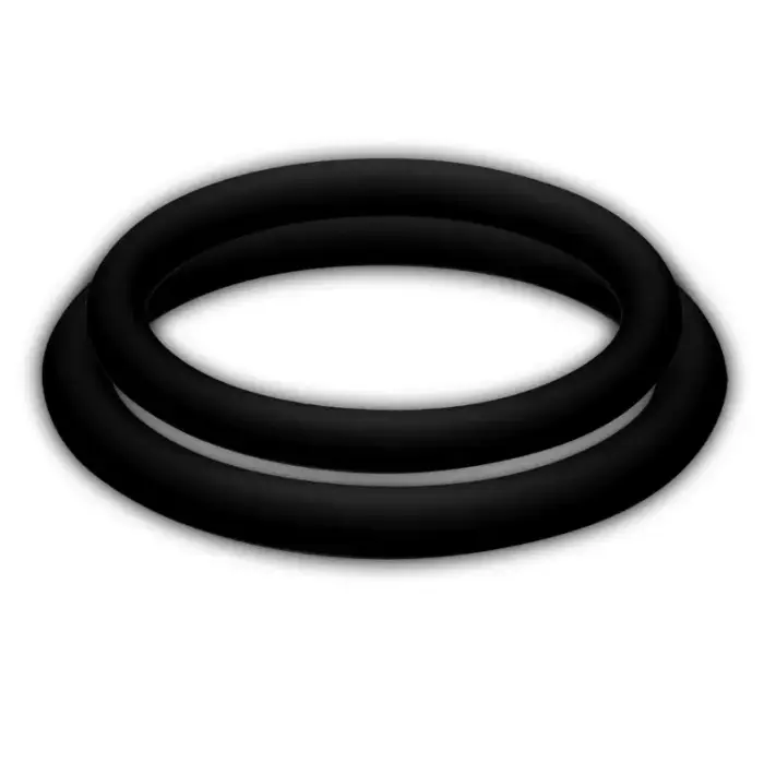 JOYDIVISION POTENZduo Black Silicone Rings Size M