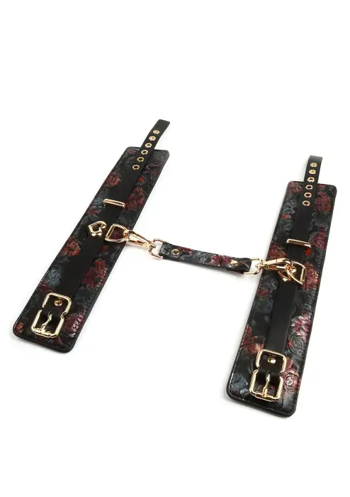 GEISHA Floral Jacquard оковы для ног – чёрные