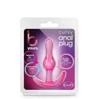 B YOURS Изогнутая анальная пробка – 8.9 см (3.5″) – Розовый Фото num