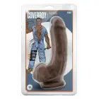 COVERBOY The Mechanic Chocolate – reālistisks TPE dildo ar piesūcekni – šokolādes krāsā – 22,8 cm — Foto 1