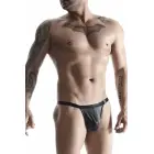 Men's Wetlook Thong – Black – XXL — Photo 1