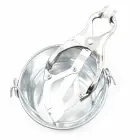 OHMAMA metāla krūšu galu skavas ar kausiņiem – sudraba — Foto 4