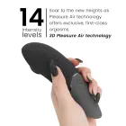 Womanizer Next Air Pulse Stimulator – 17.1 cm (6.7″) – Black — Photo 5
