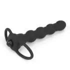 Vibrating Rock Balled Double Prober – носимое кольцо на пенис с анальным зондом – 13 см — Фото 12