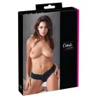 Cottelli Collection ziedu mežģīņu stringi ar pērļu dekoru – melni – L — Foto 1