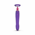 EasyToys Intimate Vacuum System & Dual-Ended dubultais vibrators – violets — Foto 4