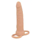 Naked Vibrating Double Trouble – реалистичный силиконовый анальный вибратор с пультом – 17 см — Фото 3