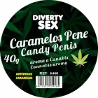 DIVERTY SEX Diablo Goloso Mini Candy Jar 20pcs Cannabis Aroma Green — Photo 2