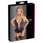 Cottelli Lingerie Bodysuit with Chains – Black/Purple – XL — Photo 1