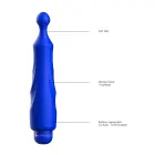 Dido lodes vibrators ar uzmavu – 12.9 cm (5.1″) – zils — Foto 6