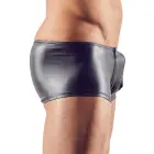 Svenjoyment spīdīgas wetlook biksītes ar rāvējslēdzējiem – melnas – 2XL — Foto 3