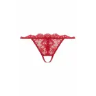 Christine Pixy – string ar atvērtu soli – V-griezums – sarkans – S/M — Foto 4