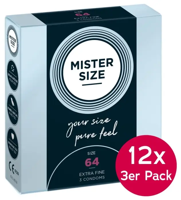 Mister Size eriti õhukesed kondoomid – 64mm – 36 tk