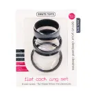 Flat Cockring Set – Black — Photo 1