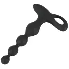 Vibrējošas anālo bumbiņu ķēde – 20 cm – Melns Foto 7