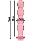 Ibiza Nebula Series Model 10 stiklinis dildo – 16.5 cm (6.5″) – rožinis — Nuotrauka 3
