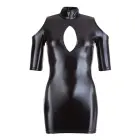 Cold Shoulder Dress with Cut-out – Black – S — Photo 4