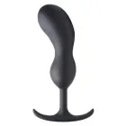 Premium Silicone Weighted Prostate Plug – XL – 18–20 cm – Black — Photo 3