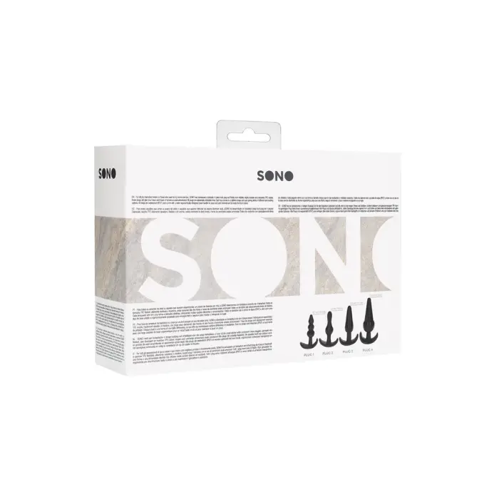 No.80 - 4 dalių analinių kištukų rinkinys – Juodas Photo