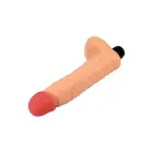Minkštas vibratorius su sėklidėmis – 21 cm – kūno spalva — Nuotrauka 5