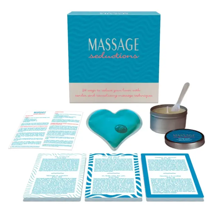 Kheper Games Massage Seductions masāžas komplekts – 24 relaksējošas tehnikas