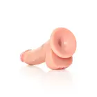Izliekts reālistisks dildo ar sēkliniekiem un piesūcekni – 15.5 cm (6.1″) — Foto 4