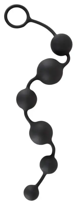 Black Velvets Anal Beads – 40 cm – Black Photo