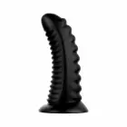 BUTTR Double Ribbed – didelis rievėtas analinis kaištis su siurbtuku – 26 cm — Nuotrauka 2