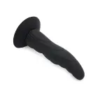 Silikona dildo ar piesūcekni – 20 cm (8″) – Melns — Foto 4