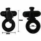 Baile Sweet Ring Black Silicone Intimate Ring with Dolphin Attachment — Photo 3