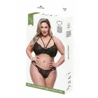 Baci ECO Strappy Bra and Panty Set – Black – Queen Size — Photo 1