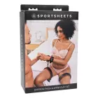 Sportsheets Saffron набор фиксаторов для бёдер и запястий, регулируемый, из искусственной кожи — Фото 6