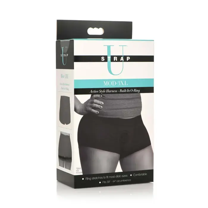 Mod Active Style Strap-on Harness with O-Ring – Black XXXL