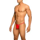 MOB Sheer T-Back Thong – Red – L/XL — Photo 1