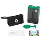 b-Vibe Snug Plug 2 raskusega anaaltapp – 11.4 cm – Roheline — Foto 5