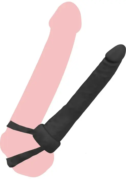 Double Trouble анальный пенетратор – 15.5 cm (6.1″) – черный