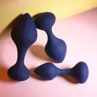 Playboy Pleasure Tail Trainer 3-osaline intiimne silikoonkomplekt – Sinine — Foto 6