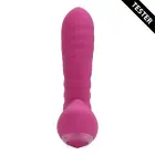 Jaudīgs vibrators ar kustību un piesitieniem – rozā Foto 2