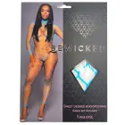 Be Wicked Sweet Desires Mesh Bodysuit – Turquoise – One size — Photo 4