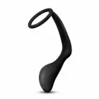 Blush Anal Adventures Platinum Silicone Plug & Performance Ring – Black — Photo 2