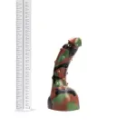 Kiotos Revolt Green Army 18 Medium – silikoninis dildo – 19 cm — Nuotrauka 4