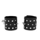 KINK Punk Wrist Restraints with Decorative Studs 25x6 cm – Black — Photo 2