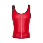 RFP Regnes Fetish Planet Sleeveless Wet Look T-Shirt – Red – S — Photo 3