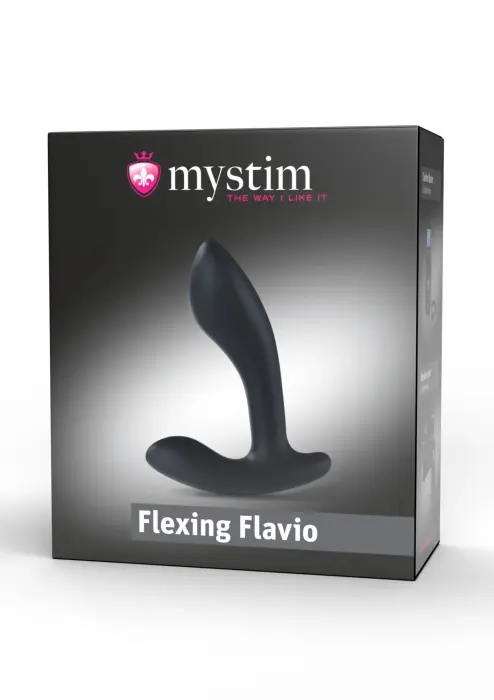 Mystim Flexing Flavio elektrostimulācijas anālais aizbāznis – melns Foto 3